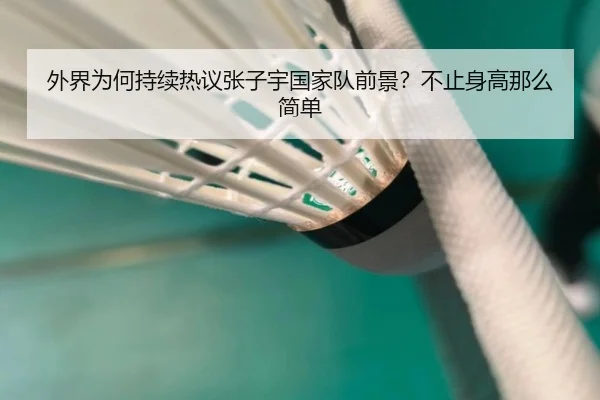 外界为何持续热议张子宇国家队前景？不止身高那么简单